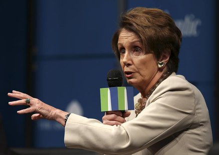 U.S. House Minority Leader Rep. Nancy Pelosi (D-CA) appears at the fifth annual Washington Ideas Forum at the Newseum in Washington November U.S. House Minority Leader Rep. Nancy Pelosi (D-CA) appears at the fifth annual Washington Ideas Forum at the Newseum in Washington November