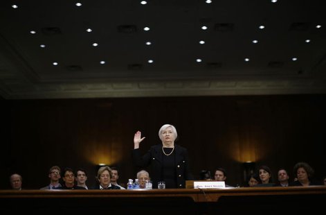 Janet Yellen, President Barack Obama's nominee to lead the U.S. Federal Reserve, is sworn in to testify at her U.S. Senate Banking Committee Janet Yellen, President Barack Obama's nominee to lead the U.S. Federal Reserve, is sworn in to testify at her U.S. Senate Banking Committee