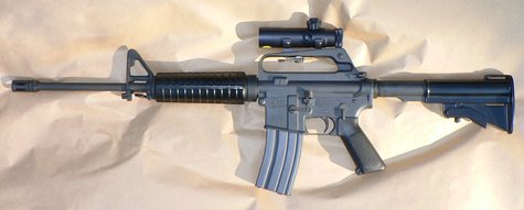 AR-15 rifle (Photo by: Multplaneta/Creative Commons). AR-15 rifle (Photo by: Multplaneta/Creative Commons).
