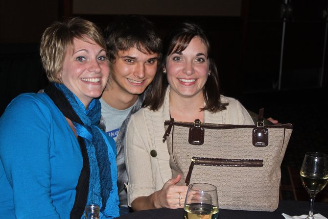 These ladies had a choice: Win a purse...or win Tanner. They chose the purse.