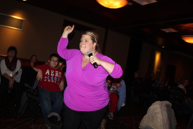 Rockin' some N'Sync "Bye Bye Bye" during the Lip-Sync competition!