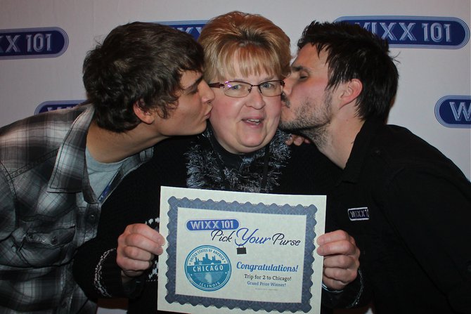 Tanner and Jake with Jeannette Christenson - our 2013 Pick Your Purse Grand Prize Winner!
