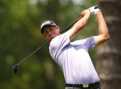 Harris English of the U.S. tees off on the second hole during the third round of the Players Championship PGA golf tournament at TPC Sawgras Harris English of the U.S. tees off on the second hole during the third round of the Players Championship PGA golf tournament at TPC Sawgras
