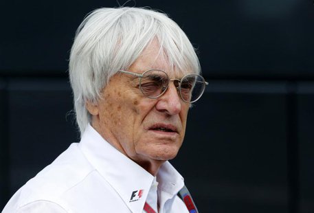 Formula One commercial supremo Bernie Ecclestone looks on at the start of the qualifying session of the Belgian F1 Grand Prix in Spa Francor Formula One commercial supremo Bernie Ecclestone looks on at the start of the qualifying session of the Belgian F1 Grand Prix in Spa Francor