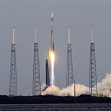 An Atlas V United Launch Alliance rocket lifts off from the Cape Canaveral Air Force Station carrying NASA's Mars Atmosphere and Volatile Ev An Atlas V United Launch Alliance rocket lifts off from the Cape Canaveral Air Force Station carrying NASA's Mars Atmosphere and Volatile Ev
