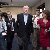 Senator Patrick Leahy (D-VT) (C) speaks to the media after attending a closed meeting for members of Congress on the situation in Syria at t Senator Patrick Leahy (D-VT) (C) speaks to the media after attending a closed meeting for members of Congress on the situation in Syria at t