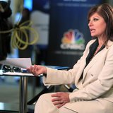 Television journalist Maria Bartiromo, anchor of CNBC's "Closing Bell with Maria Bartiromo," is shown on location at the Milken Institute Gl Television journalist Maria Bartiromo, anchor of CNBC's "Closing Bell with Maria Bartiromo," is shown on location at the Milken Institute Gl