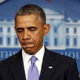 U.S. President Barack Obama pauses while he talks about the Affordable Care Act in the Brady Press Briefing Room at the White House in Washi U.S. President Barack Obama pauses while he talks about the Affordable Care Act in the Brady Press Briefing Room at the White House in Washi