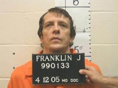 Joseph Paul Franklin is seen in a booking photo provided by the Missouri Department of Corrections taken April 12, 2005. REUTERS/Missouri De Joseph Paul Franklin is seen in a booking photo provided by the Missouri Department of Corrections taken April 12, 2005. REUTERS/Missouri De