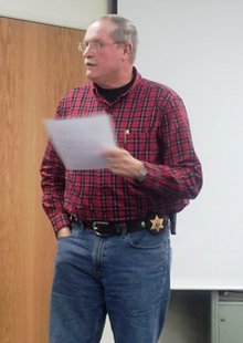 Branch County Sheriff John Pollack at the Branch County Township Supervisors meeting November 18, 2013 Branch County Sheriff John Pollack at the Branch County Township Supervisors meeting November 18, 2013