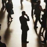 A man stands in the middle of Grand Central Terminal as he speaks on a cell phone, as passengers face limited train service on the New Haven A man stands in the middle of Grand Central Terminal as he speaks on a cell phone, as passengers face limited train service on the New Haven