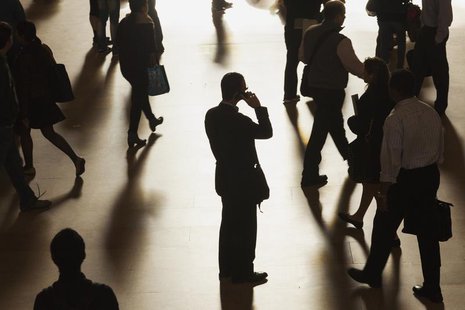 A man stands in the middle of Grand Central Terminal as he speaks on a cell phone, as passengers face limited train service on the New Haven A man stands in the middle of Grand Central Terminal as he speaks on a cell phone, as passengers face limited train service on the New Haven
