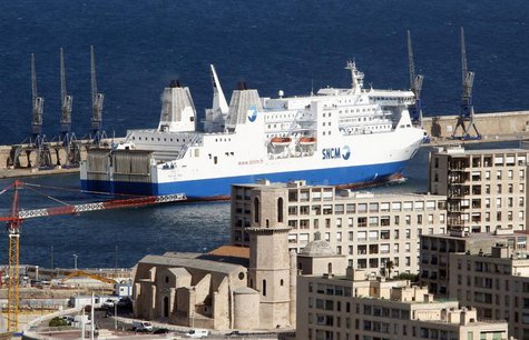 The car ferry Paglia Orba operated by the SNCM (National Maritime Corsica-Mediterranean Company) enters the Marseille's harbour April 13, 20 The car ferry Paglia Orba operated by the SNCM (National Maritime Corsica-Mediterranean Company) enters the Marseille's harbour April 13, 20