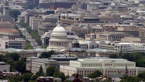 The skyline of Washington DC looking at the U.S. Capitol and Pennsylvania Avenue, May 22, 2009. REUTERS/Larry Downing The skyline of Washington DC looking at the U.S. Capitol and Pennsylvania Avenue, May 22, 2009. REUTERS/Larry Downing