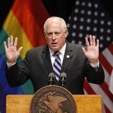 Illinois Governor Pat Quinn speaks before signing the Religious Freedom and Marriage Fairness Act at a ceremony in Chicago, Illinois, Novemb Illinois Governor Pat Quinn speaks before signing the Religious Freedom and Marriage Fairness Act at a ceremony in Chicago, Illinois, Novemb