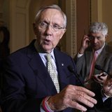U.S. Senate Majority Leader Harry Reid (D-NV) (L) speaks to the media about healthcare on Capitol Hill in Washington October 29, 2013. REUTE U.S. Senate Majority Leader Harry Reid (D-NV) (L) speaks to the media about healthcare on Capitol Hill in Washington October 29, 2013. REUTE