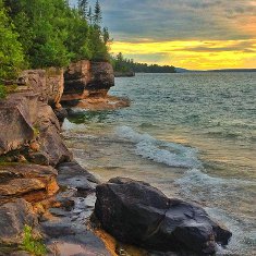 Sunset over Lake Superior photo by Carol Brown of Christmas, Michigan, winner of the 2013 Michigan Moments Photo Contest Sunset over Lake Superior photo by Carol Brown of Christmas, Michigan, winner of the 2013 Michigan Moments Photo Contest