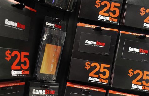 GameStop money cards are seen inside the video-game retail store in New York March 18, 2010. REUTERS/Shannon Stapleton GameStop money cards are seen inside the video-game retail store in New York March 18, 2010. REUTERS/Shannon Stapleton