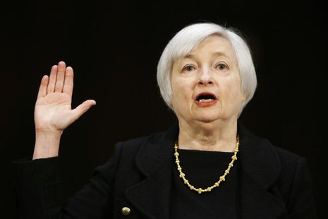 Janet Yellen, President Barack Obama's nominee to lead the U.S. Federal Reserve, is sworn in to testify at her U.S. Senate Banking Committee Janet Yellen, President Barack Obama's nominee to lead the U.S. Federal Reserve, is sworn in to testify at her U.S. Senate Banking Committee
