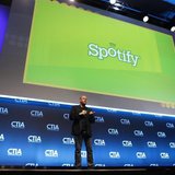 Daniel Ek, CEO & Co-Founder of Spotify, addresses attendees during the International CTIA WIRELESS Conference & Exposition in New Orleans, L Daniel Ek, CEO & Co-Founder of Spotify, addresses attendees during the International CTIA WIRELESS Conference & Exposition in New Orleans, L