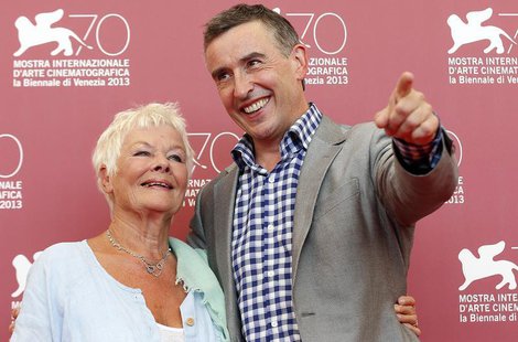 Actors Judi Dench (L) and Steve Coogan (R) pose during a photocall for the movie "Philomena", directed by Stephen Frears, during the 70th Ve Actors Judi Dench (L) and Steve Coogan (R) pose during a photocall for the movie "Philomena", directed by Stephen Frears, during the 70th Ve