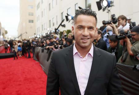 Television personality Mike Sorrentino arrives at the 2013 MTV Movie Awards in Culver City, California April 14, 2013. REUTERS/Danny Molosho Television personality Mike Sorrentino arrives at the 2013 MTV Movie Awards in Culver City, California April 14, 2013. REUTERS/Danny Molosho