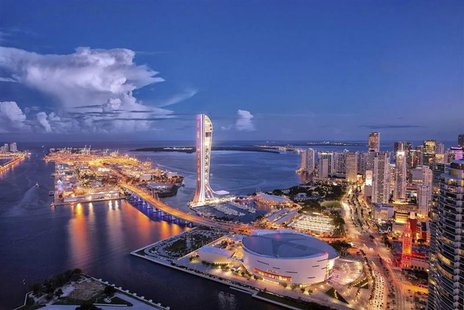 The SkyRise Miami tower is pictured in this artist's rendering courtesy of Berkowitz Development Group, Inc., received by Reuters on Novembe The SkyRise Miami tower is pictured in this artist's rendering courtesy of Berkowitz Development Group, Inc., received by Reuters on Novembe