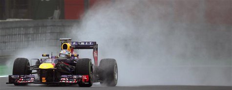 Red Bull Formula One driver Sebastian Vettel of Germany drives during first free practice session ahead of the Brazilian F1 Grand Prix at th Red Bull Formula One driver Sebastian Vettel of Germany drives during first free practice session ahead of the Brazilian F1 Grand Prix at th
