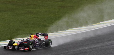Red Bull Formula One driver Mark Webber of Australia drives during the third practice session of the Brazilian F1 Grand Prix at the Interlag Red Bull Formula One driver Mark Webber of Australia drives during the third practice session of the Brazilian F1 Grand Prix at the Interlag
