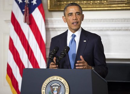 U.S. President Barack Obama makes a statement about an agreement reached with Iran on its nuclear program at the White House in Washington N U.S. President Barack Obama makes a statement about an agreement reached with Iran on its nuclear program at the White House in Washington N
