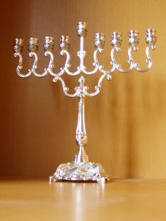 A menorah. A menorah.