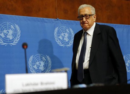 Arab League-United Nations envoy Lakhdar Brahimi arrives for a news conference on the situation in Syria at the United Nations European head Arab League-United Nations envoy Lakhdar Brahimi arrives for a news conference on the situation in Syria at the United Nations European head