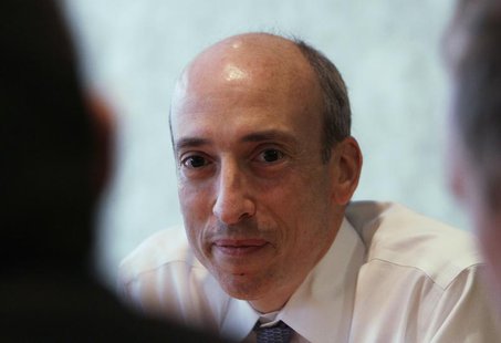 Gary Gensler, chairman of the Commodity Futures Trading Commission (CFTC), listens during an interview with Reuters in London October 2, 201 Gary Gensler, chairman of the Commodity Futures Trading Commission (CFTC), listens during an interview with Reuters in London October 2, 201
