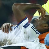 Chelsea's Samuel Eto'o grimaces as he is carried off injured during his team's Champions League Group E soccer match against FC Basel at St. Chelsea's Samuel Eto'o grimaces as he is carried off injured during his team's Champions League Group E soccer match against FC Basel at St.