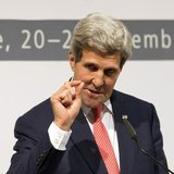U.S. Secretary of State John Kerry gestures as he speaks to the media about the deal that has been reached between six world powers and Iran U.S. Secretary of State John Kerry gestures as he speaks to the media about the deal that has been reached between six world powers and Iran