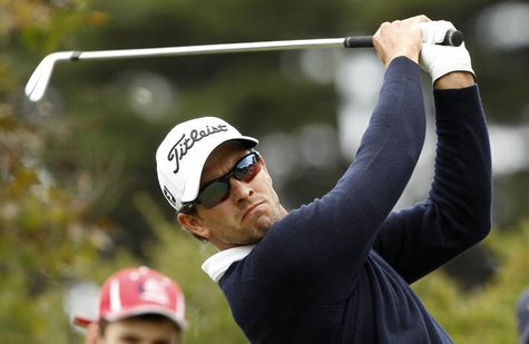 Australia's Adam Scott plays a shot during the final round of the World Cup of Golf at The Royal Melbourne Golf Club in Melbourne November 2 Australia's Adam Scott plays a shot during the final round of the World Cup of Golf at The Royal Melbourne Golf Club in Melbourne November 2