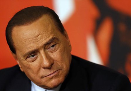 Italy's former prime minister Silvio Berlusconi attends a news conference in Rome November 25, 2013. REUTERS/Alessandro Bianchi Italy's former prime minister Silvio Berlusconi attends a news conference in Rome November 25, 2013. REUTERS/Alessandro Bianchi