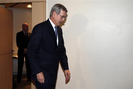 Philippe Varin, Chief Executive Officer of French carmaker PSA Peugeot Citroen, arrives to speak to journalists at the Peugeot headquarters Philippe Varin, Chief Executive Officer of French carmaker PSA Peugeot Citroen, arrives to speak to journalists at the Peugeot headquarters
