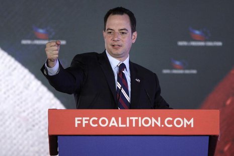 Republican National Committee Chairman Reince Priebus addresses the Faith and Freedom Coalition "Road to Majority" conference in Washington Republican National Committee Chairman Reince Priebus addresses the Faith and Freedom Coalition "Road to Majority" conference in Washington