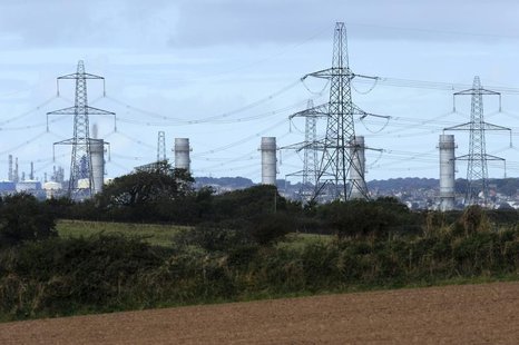 Energy company RWE npower's new gas-fired Pembroke Power Station, the largest of its type in Europe, is seen during its completion ceremony Energy company RWE npower's new gas-fired Pembroke Power Station, the largest of its type in Europe, is seen during its completion ceremony