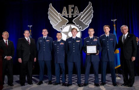This year’s the squadron’s cyber-forensics team members are Cadet Captain Joshua Klosterman (Team Captain), Cadet Master Sergeant Chris Dinnel, Cadet Master Sergeant Laura Rudnik, Cadet Airman Zebadiah Nelson, Cadet Josiah Jorenby and Cadet Second Lieutenant Tyler Gross (Coach). Photo Courtesy of AFA This year’s the squadron’s cyber-forensics team members are Cadet Captain Joshua Klosterman (Team Captain), Cadet Master Sergeant Chris Dinnel, Cadet Master Sergeant Laura Rudnik, Cadet Airman Zebadiah Nelson, Cadet Josiah Jorenby and Cadet Second Lieutenant Tyler Gross (Coach). Photo Courtesy of AFA