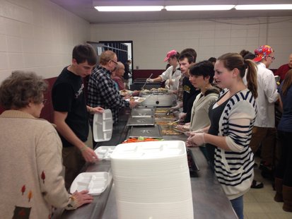 Elkhart Lake-Glenbeulah FCCLA members serve students and senior citizens for the annual Thanksgiving meal. Elkhart Lake-Glenbeulah FCCLA members serve students and senior citizens for the annual Thanksgiving meal.