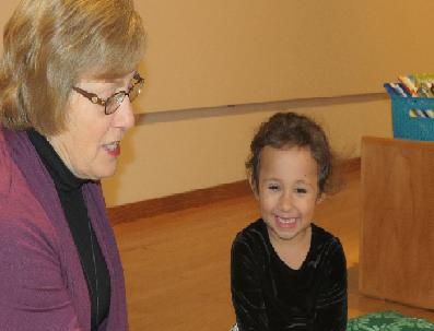 The eyes of Hannah Getahun, 5, of Sioux Falls, light up as Connie Quirk, a volunteer with the South Dakota Art Museum guild, reads "Bawk and Roll" to her at the museum's children book reading program Nov. 23. The program is in conjunction with the "The Original Art" display at the museum through Jan. 5. The last reading is Jan. 4. SDSU.edu The eyes of Hannah Getahun, 5, of Sioux Falls, light up as Connie Quirk, a volunteer with the South Dakota Art Museum guild, reads "Bawk and Roll" to her at the museum's children book reading program Nov. 23. The program is in conjunction with the "The Original Art" display at the museum through Jan. 5. The last reading is Jan. 4. SDSU.edu