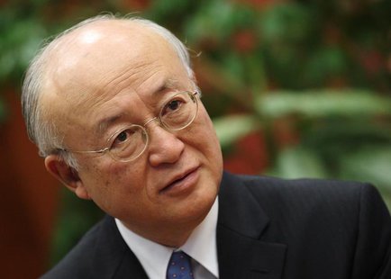 Yukiya Amano, director general of the International Atomic Energy Agency (IAEA), talks during an interview with Reuters in Vienna November 1 Yukiya Amano, director general of the International Atomic Energy Agency (IAEA), talks during an interview with Reuters in Vienna November 1