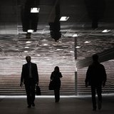 People walking through an underground passage are reflected in its ceiling in Moscow, in this September 10, 2013 file photo. REUTERS/Maxim S People walking through an underground passage are reflected in its ceiling in Moscow, in this September 10, 2013 file photo. REUTERS/Maxim S