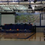 The main stage is set in Sheboygan North High School Acuity Field house for this year's Hmong New Year Celebration. The main stage is set in Sheboygan North High School Acuity Field house for this year's Hmong New Year Celebration.
