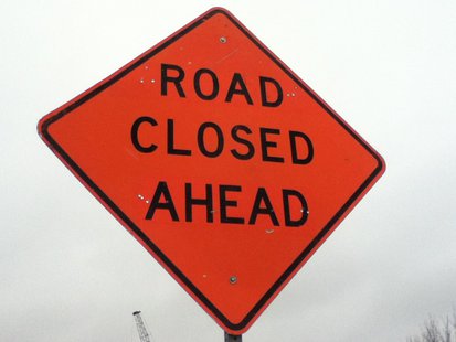 Road closed sign used during the Highway 51 construction project 4/18/2013 copyright 2013 Midwest Communications, Inc. Road closed sign used during the Highway 51 construction project 4/18/2013 copyright 2013 Midwest Communications, Inc.