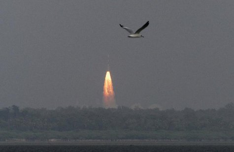 India's Polar Satellite Launch Vehicle (PSLV-C25), carrying the Mars orbiter, lifts off from the Satish Dhawan Space Centre in Sriharikota, India's Polar Satellite Launch Vehicle (PSLV-C25), carrying the Mars orbiter, lifts off from the Satish Dhawan Space Centre in Sriharikota,