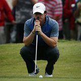 Northern Ireland's Rory McIlroy leans on his putter on the eighth hole during the second round of the Australian Open golf tournament at Roy Northern Ireland's Rory McIlroy leans on his putter on the eighth hole during the second round of the Australian Open golf tournament at Roy