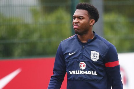 England striker Daniel Sturridge walks off the field during a team training session at Arsenal's training facility in London Colney, north o England striker Daniel Sturridge walks off the field during a team training session at Arsenal's training facility in London Colney, north o
